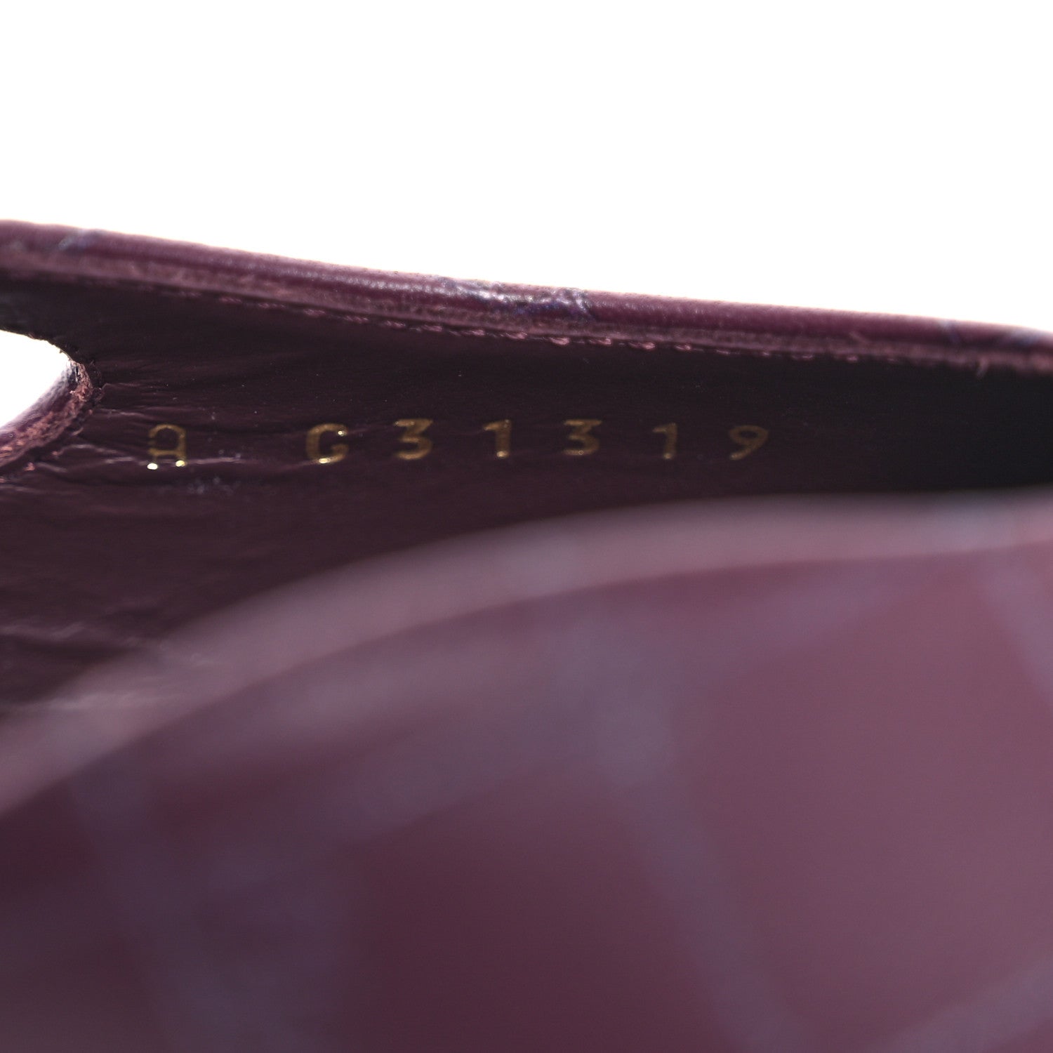 Chanel Lambskin Patent Cap Toe CC Slingback Flats 37.5 Burgundy Black 9 of 10