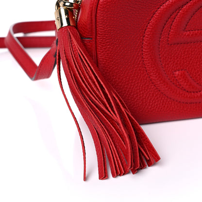 Gucci Pebbled Calfskin Small Soho Disco Bag Tabasco Red 31 of 31