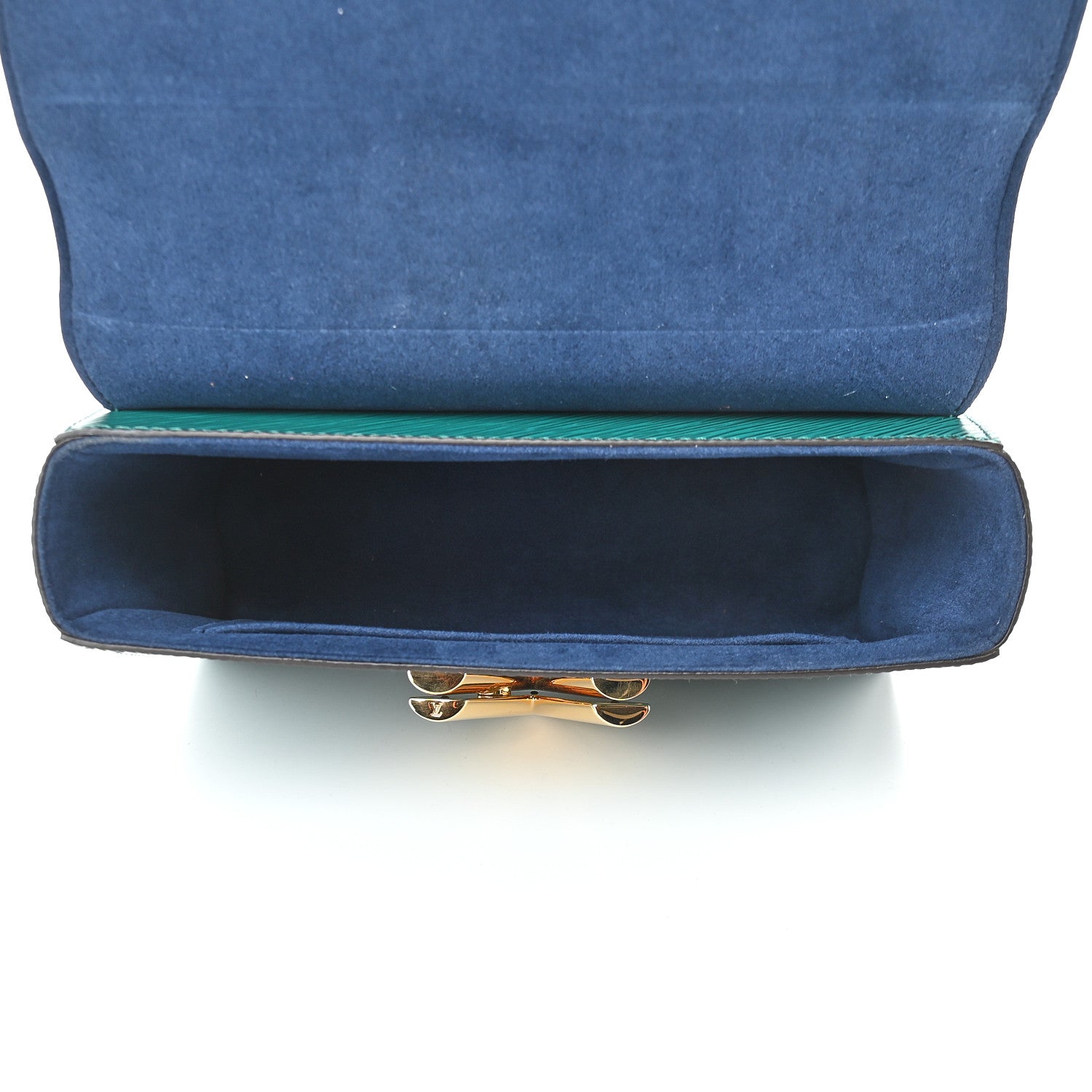 Louis Vuitton Epi Twist Shoulder Bag MM Emeraude Indigo 5 of 8