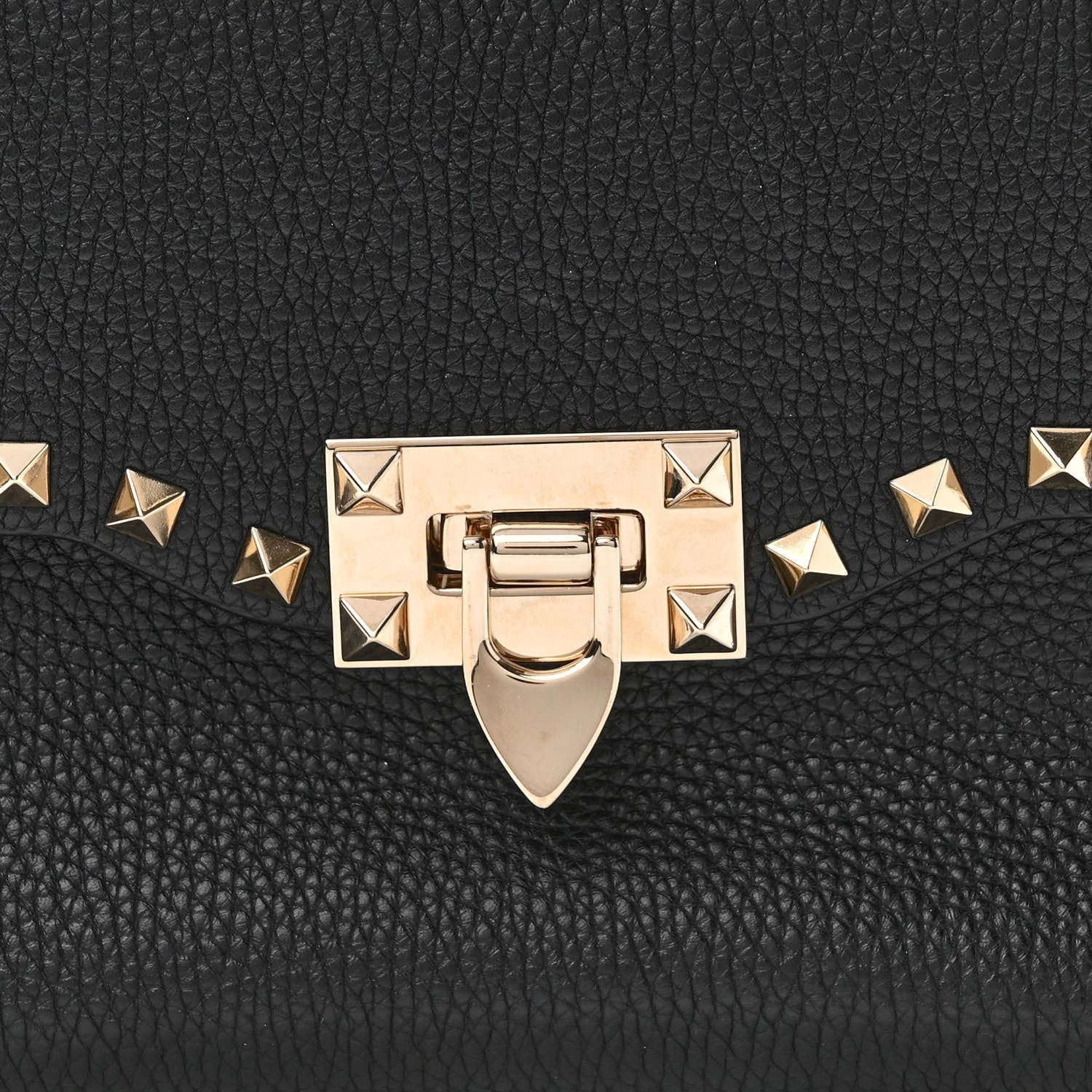 Valentino Garavani Vitello Medium Rockstud Flip Lock Crossbody Bag Black 7 of 9