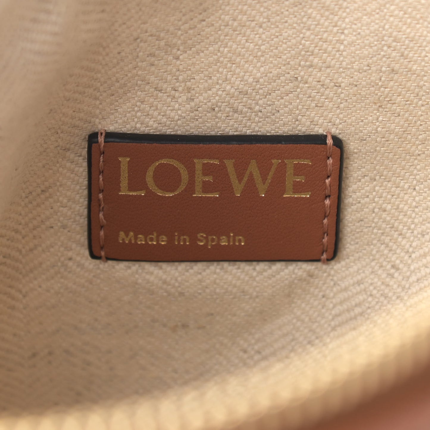 Jacquard Anagram Calfskin Small Cubi Bag Ecru Tan