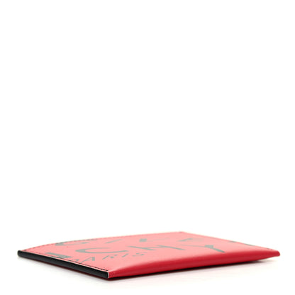 Givenchy Lambskin logo Printed Card Holder Red Black 4 of 8