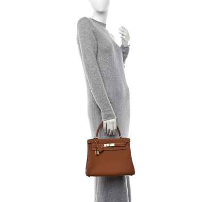 Hermes Togo Kelly Retourne 28 Gold 2 of 11