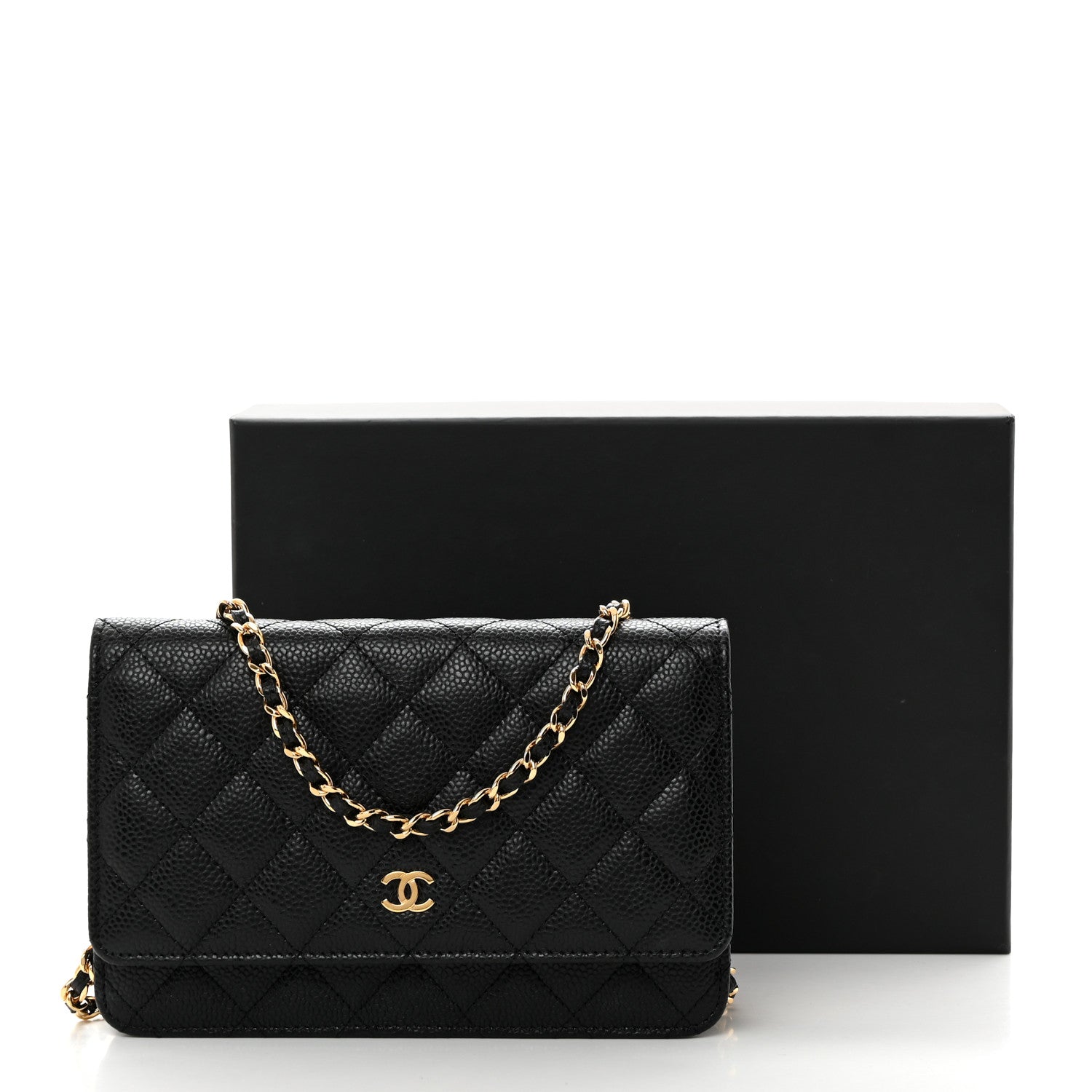 Chanel Caviar Quilted Wallet on Chain WOC Black 11 of 11