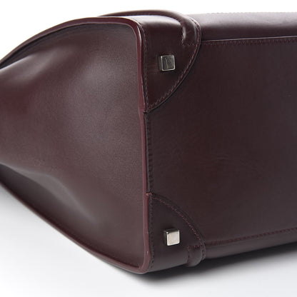 Celine Smooth Calfskin Small Luggage Burgundy 10 of 17