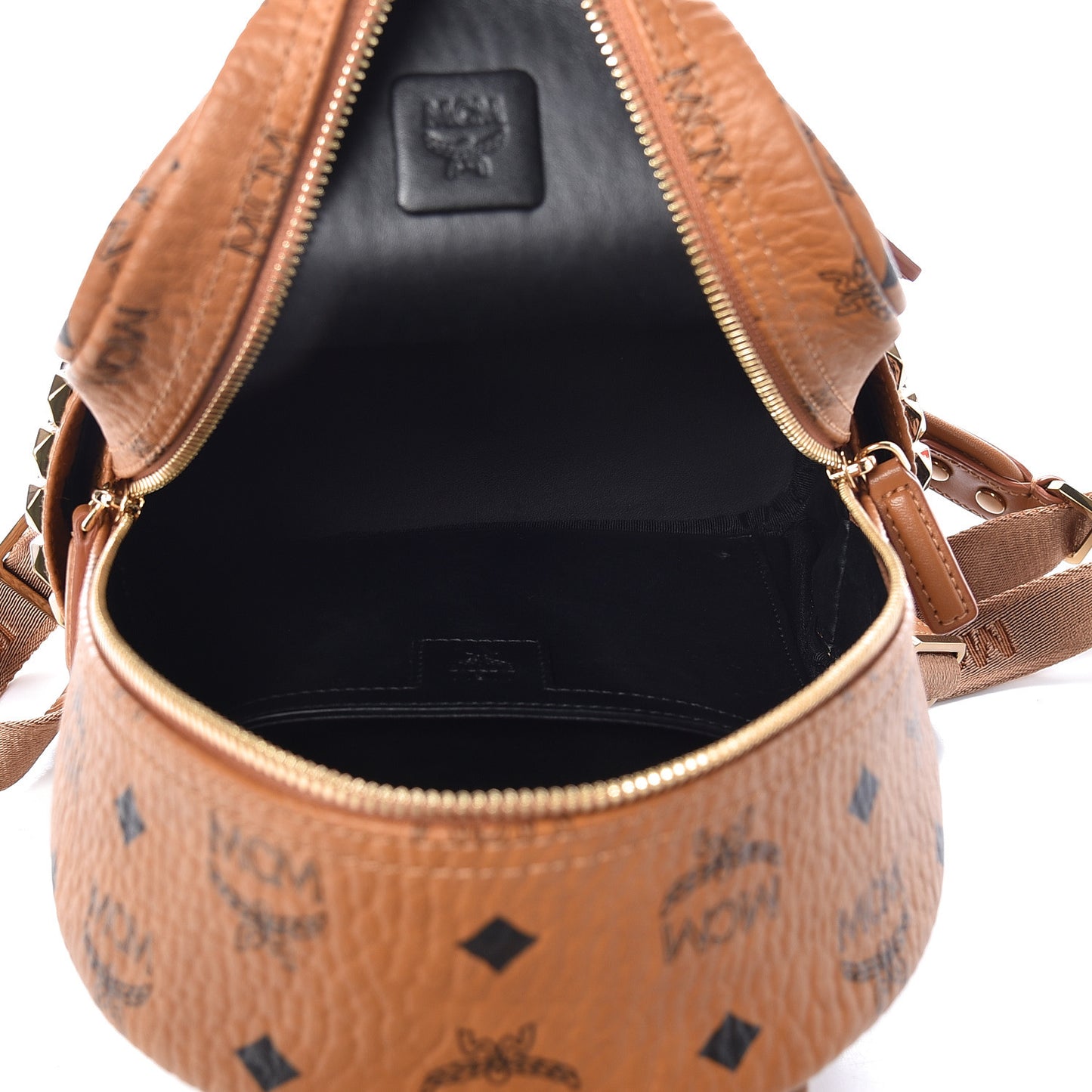 Visetos Side Stud Mini Stark Backpack Cognac