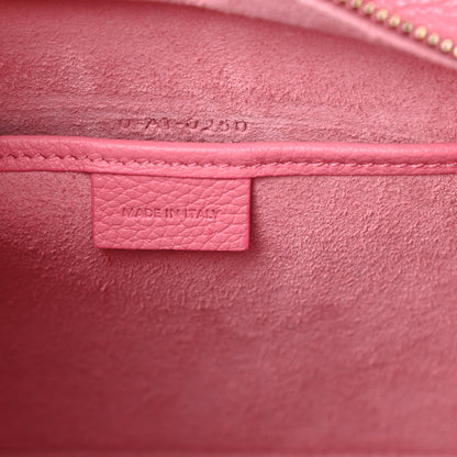 Celine Drummed Calfskin Nano Luggage Flamingo 7 of 16