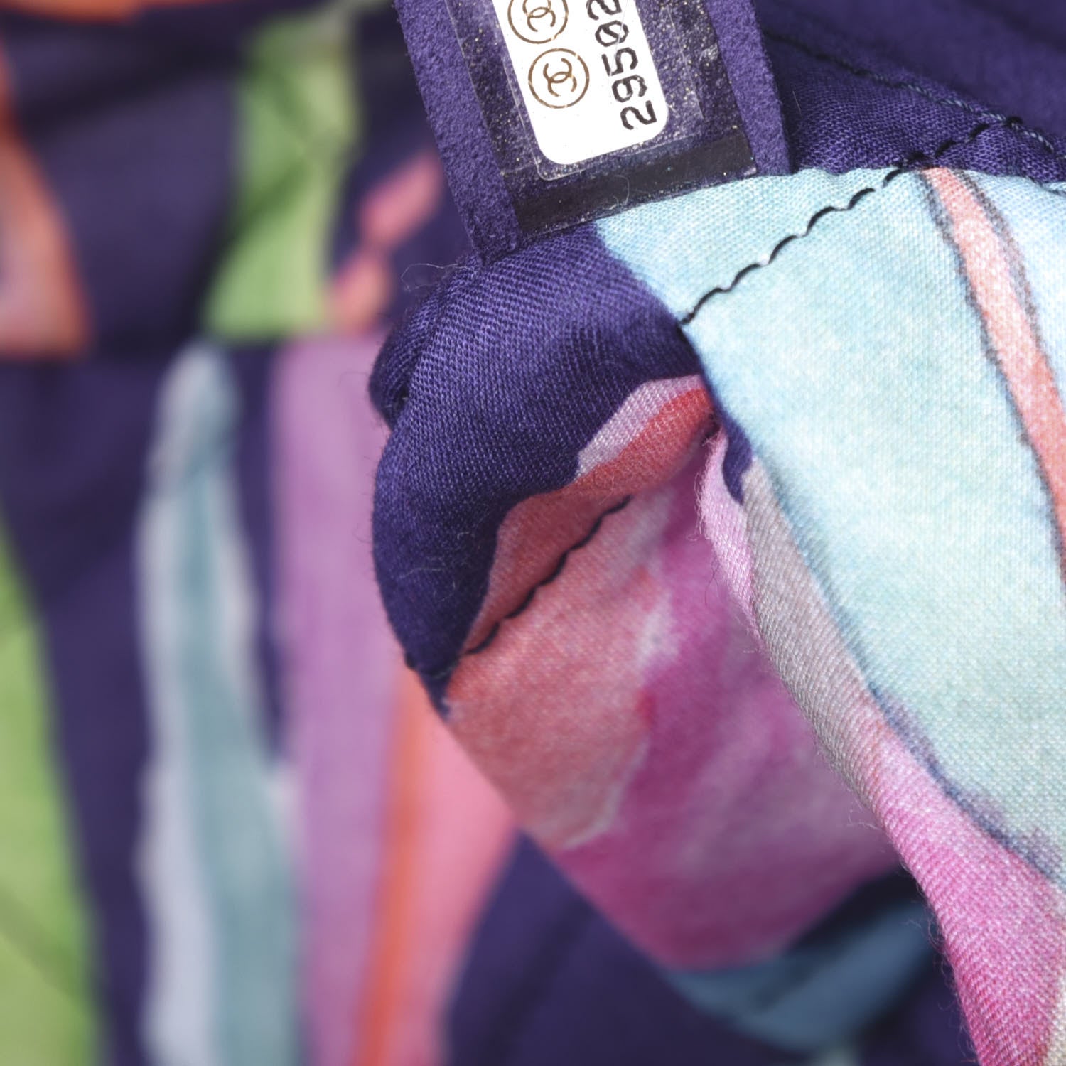 Chanel Canvas Quilted Jungle Jeans Flap White Multicolor 7 of 10