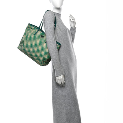 Prada Re-Nylon Saffiano Triangolo Symbole Shopping Tote Green 2 of 10