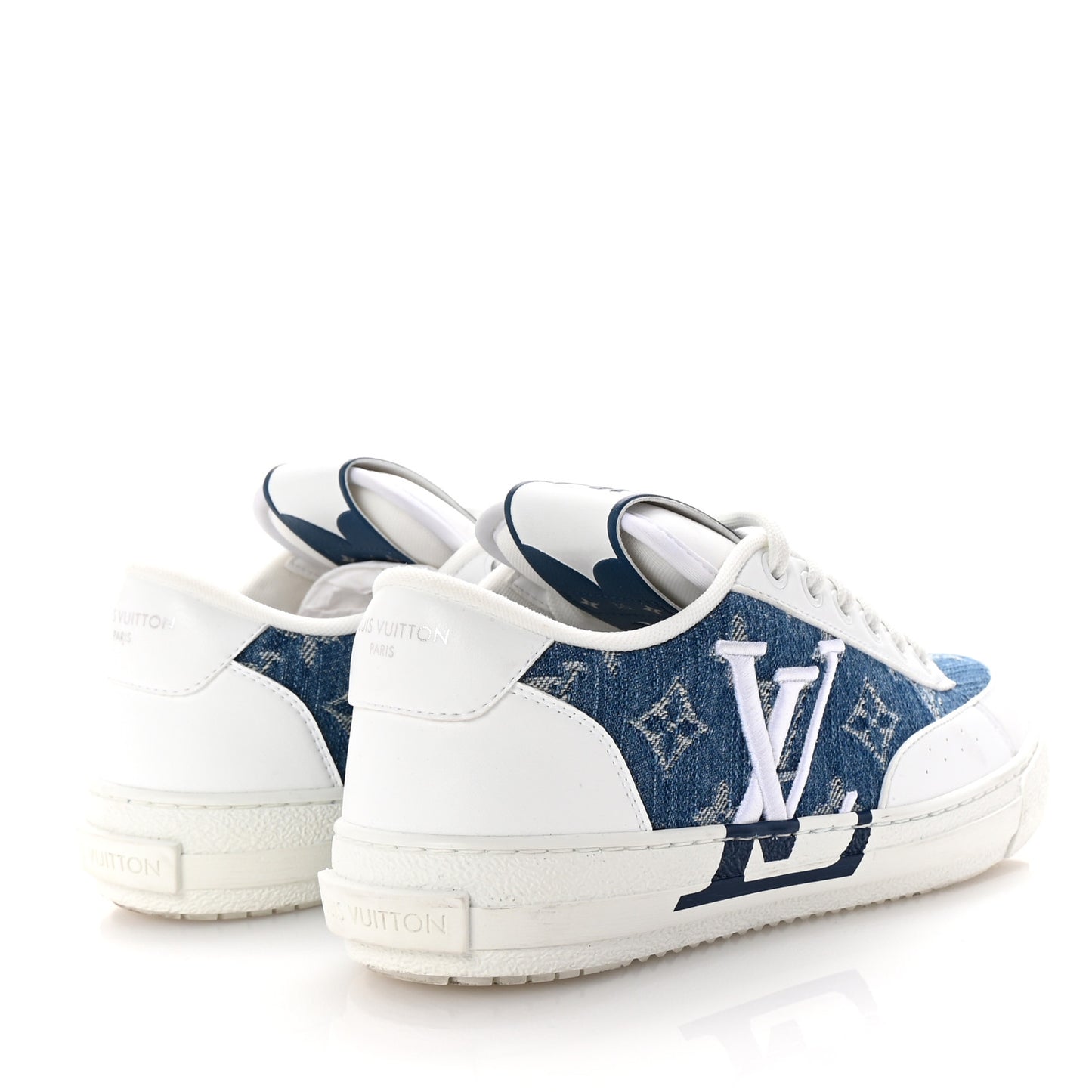 Denim Charlie Trainers 36 White Blue