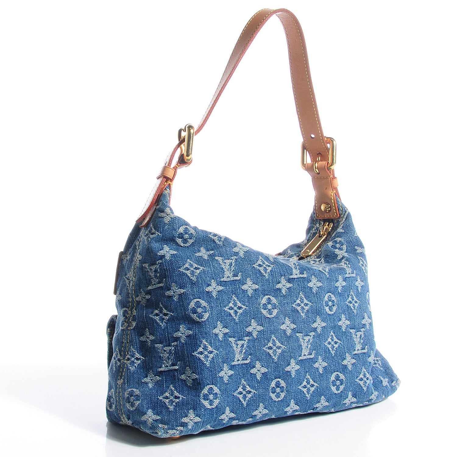Louis Vuitton Monogram Denim Baggy PM Blue 3 of 7