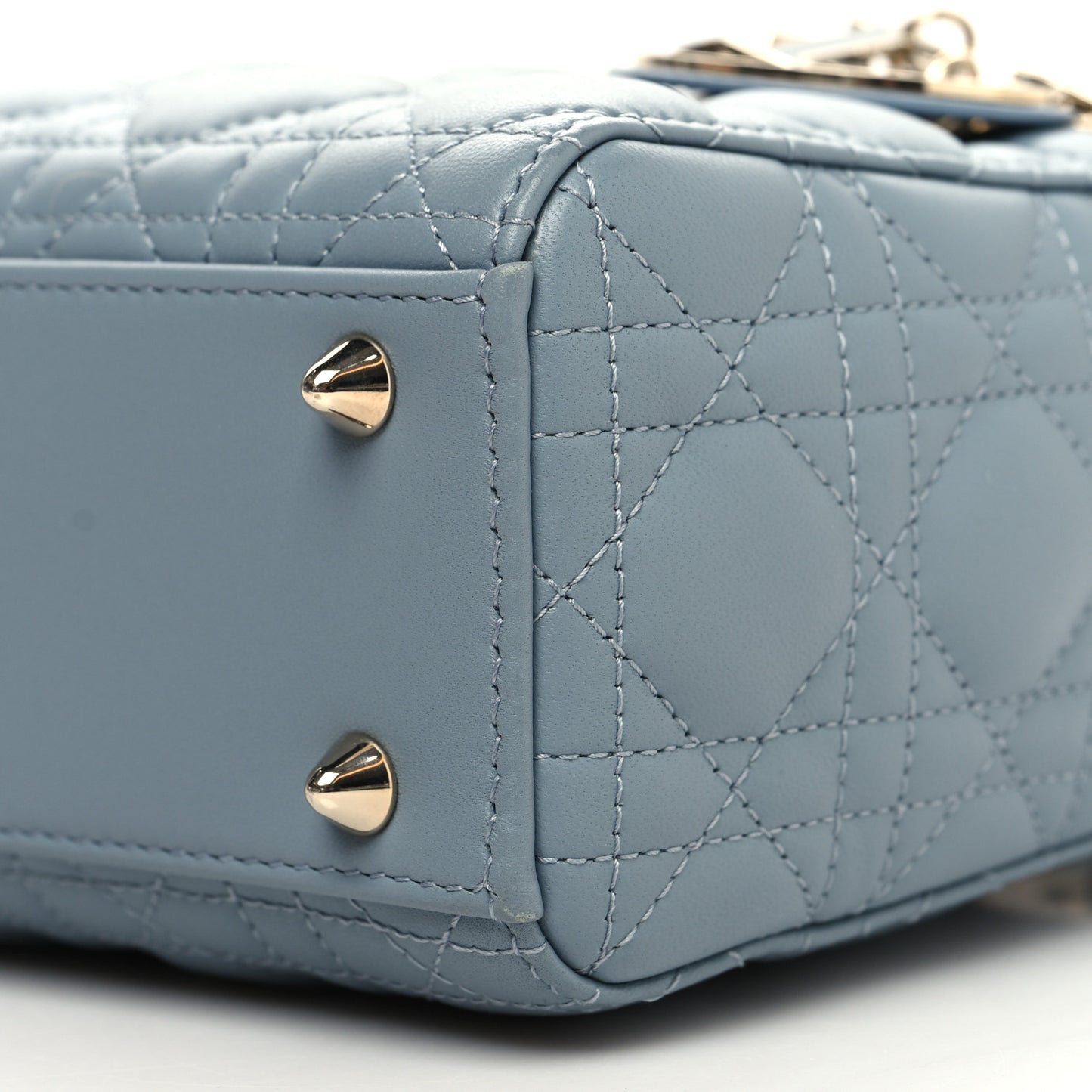 Lambskin Cannage Small My ABCDior Lady Dior Cloud Blue