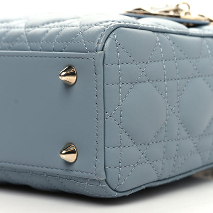 Christian Dior Lambskin Cannage Small My ABCDior Lady Dior Cloud Blue 10 of 10