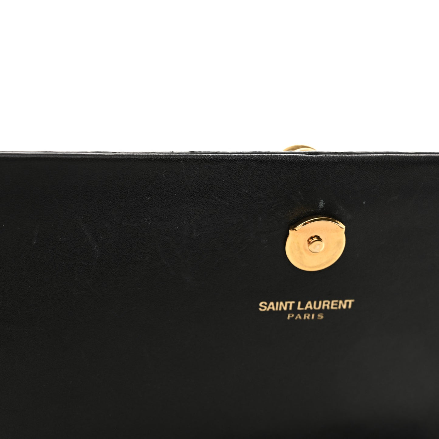 Smooth Calfskin Medium Classic Monogram Kate Tassel Satchel Black