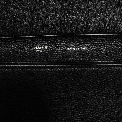 Celine Drummed Calfskin Suede Medium Trapeze Black 5 of 9