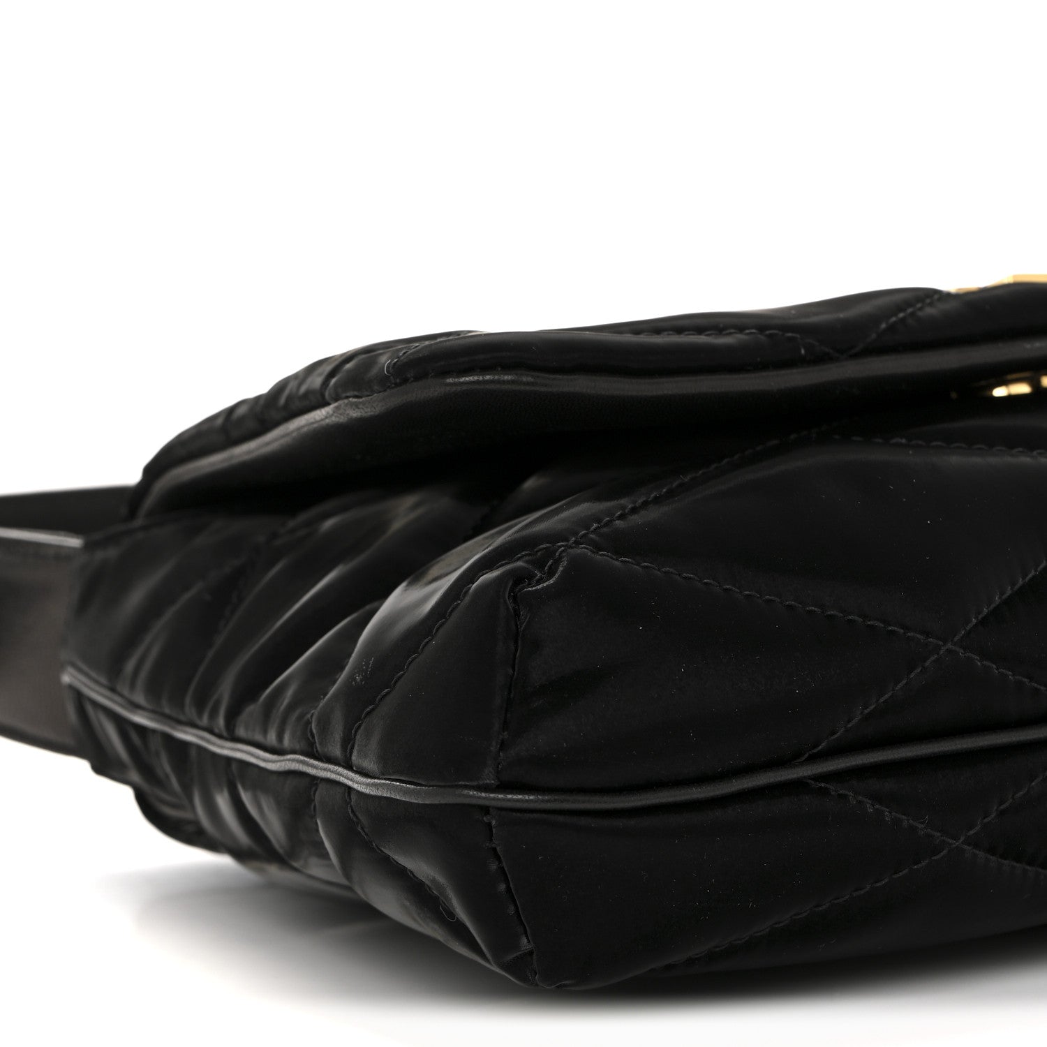 Saint Laurent Satin Quilted Le 57 Diamond Shoulder Bag Black 9 of 12