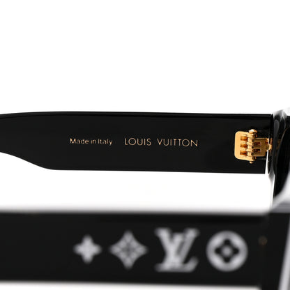 Louis Vuitton Acetate LV Line Cat Eye Sunglasses Z2686U Black 6 of 7