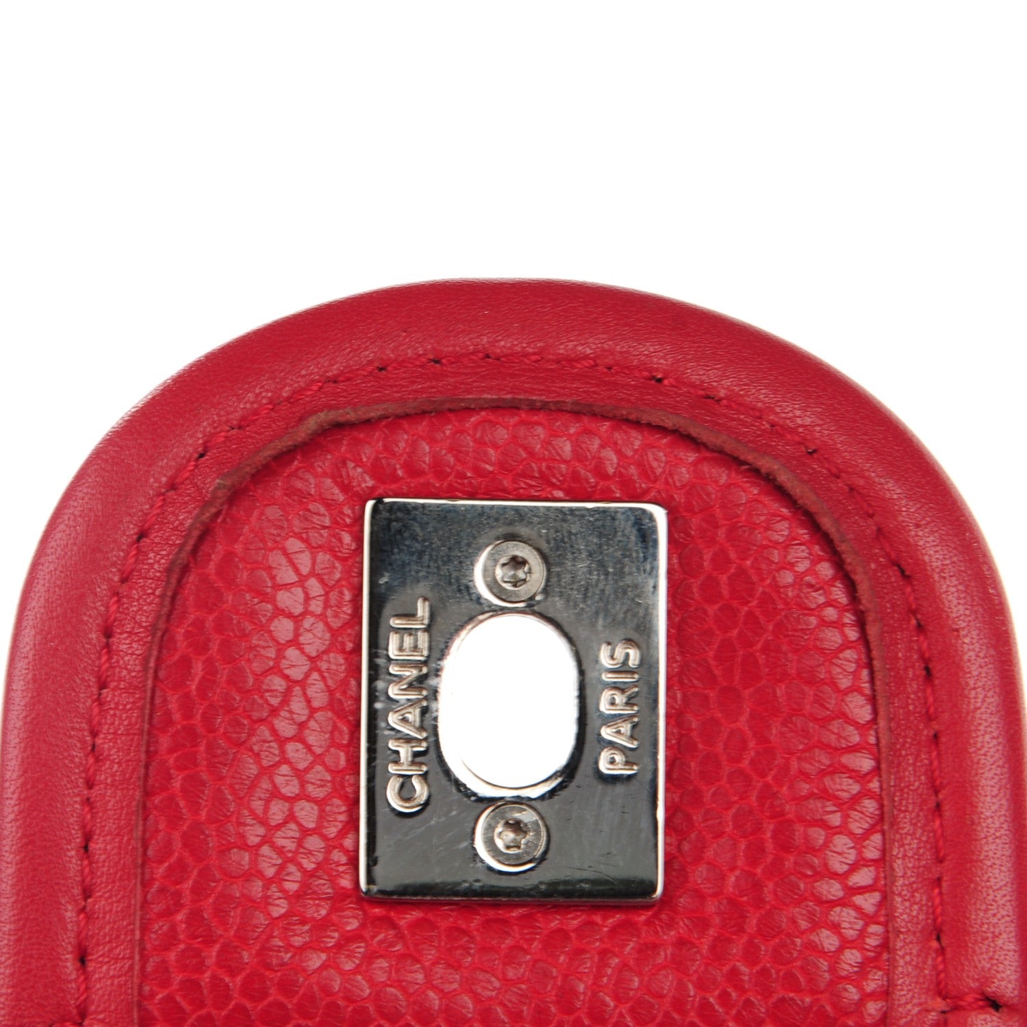 Chanel Caviar French Riviera Large Flap Red 8 of 9