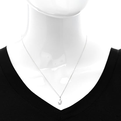 Tiffany Sterling Silver 12mm Elsa Peretti Tear Drop Pendant Necklace 2 of 7