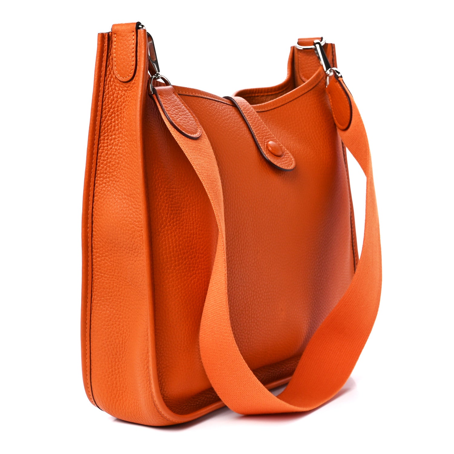 Hermes Taurillon Clemence Evelyne PM Orange 3 of 10
