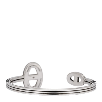 Hermes Sterling Silver Chaine D'Ancre 24 Cuff Bracelet ST 2 of 3