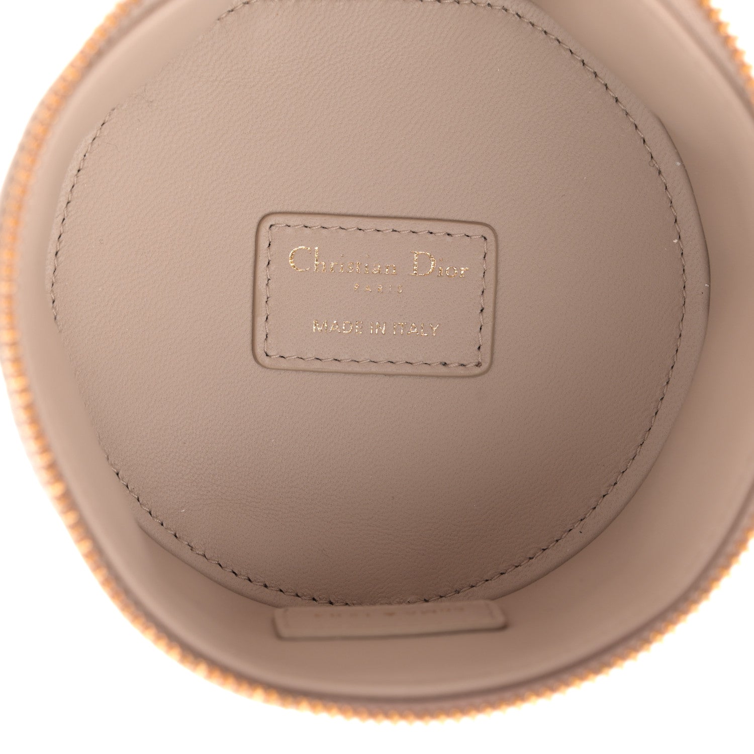 Christian Dior Lambskin Cannage Micro Lady Dior Vanity Case Light Beige 5 of 10