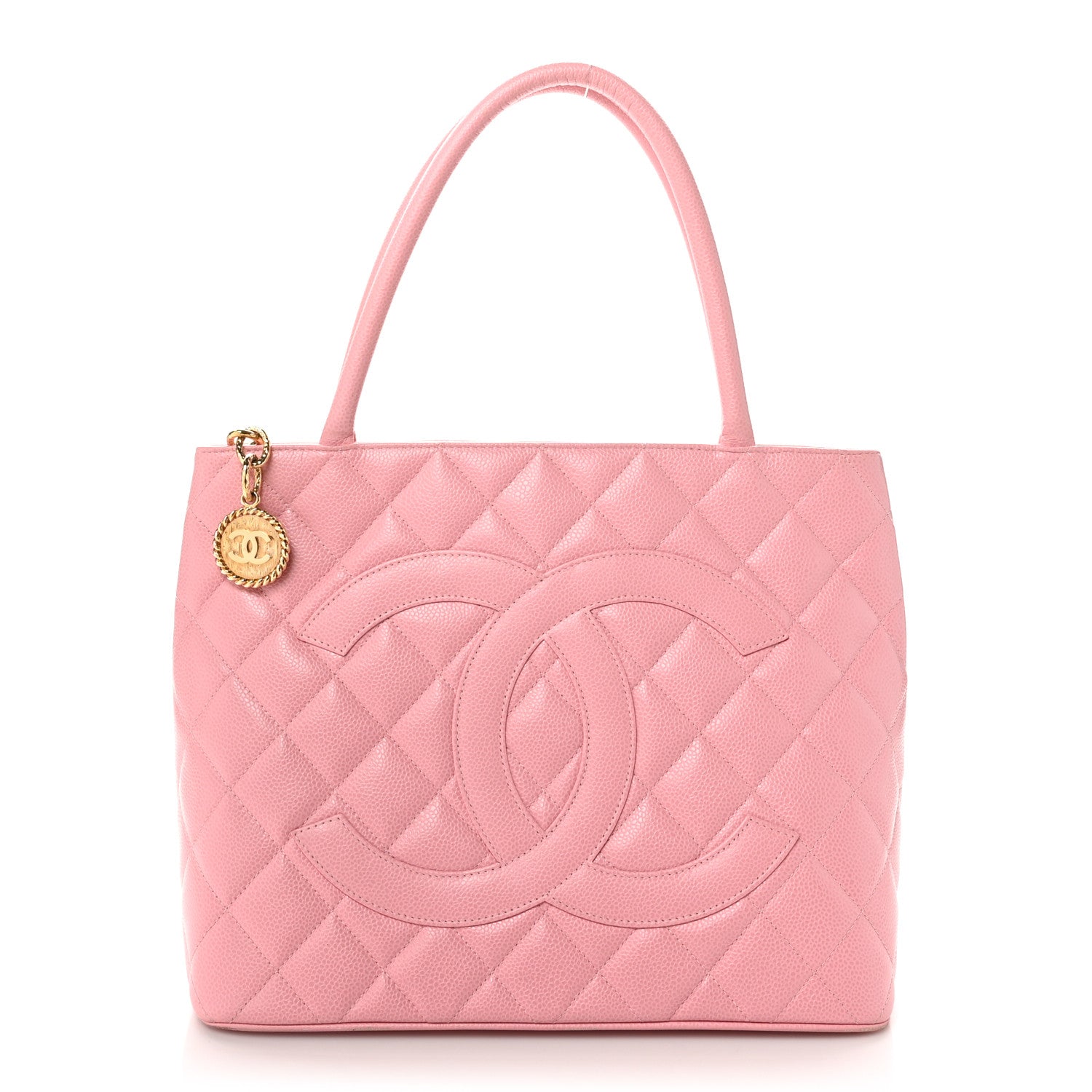Chanel Caviar Quilted Medallion Tote Light Pink 1 of 10