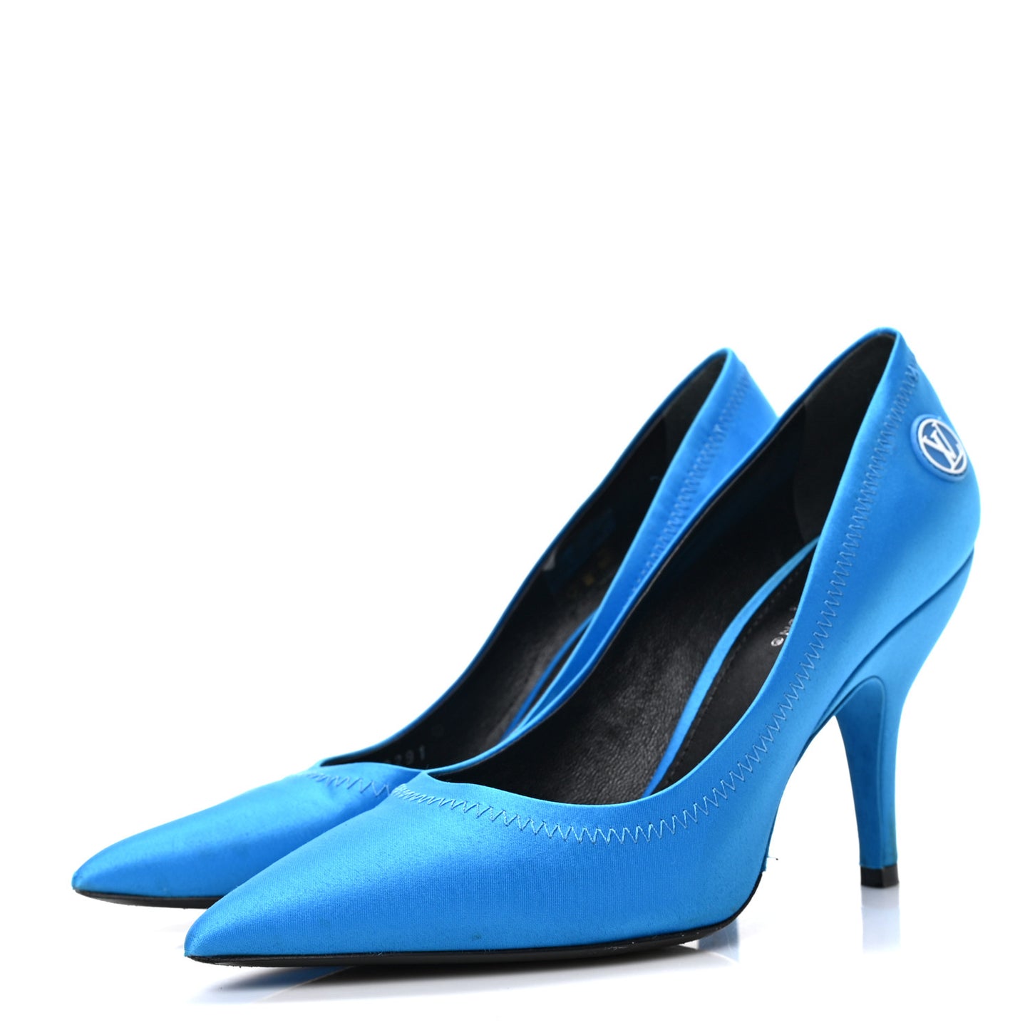 Satin Archlight Pumps 37.5 Blue
