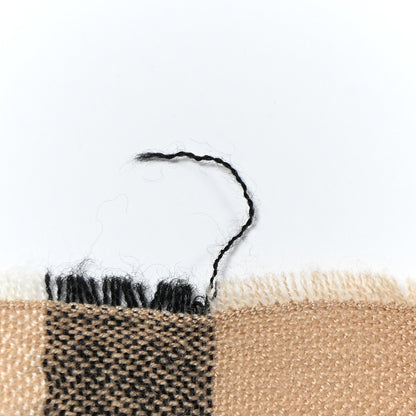 Burberry Wool Silk Check Lightweight Scarf Archive Beige 8 of 12