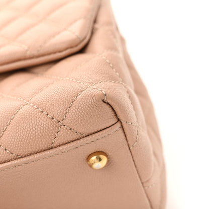 Chanel Caviar Lizard Quilted Small Coco Handle Flap Beige 11 of 13