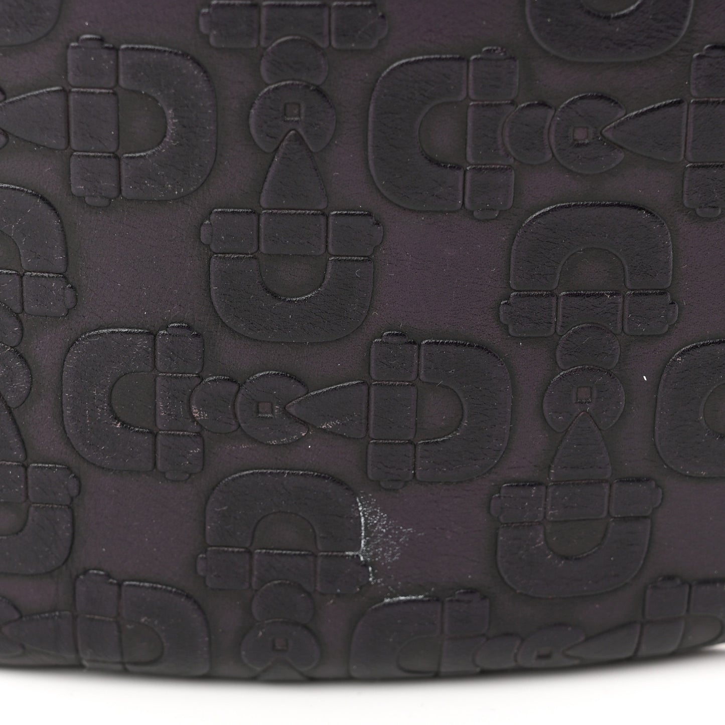 Calfskin Horsebit Embossed Glam Hobo Burgundy