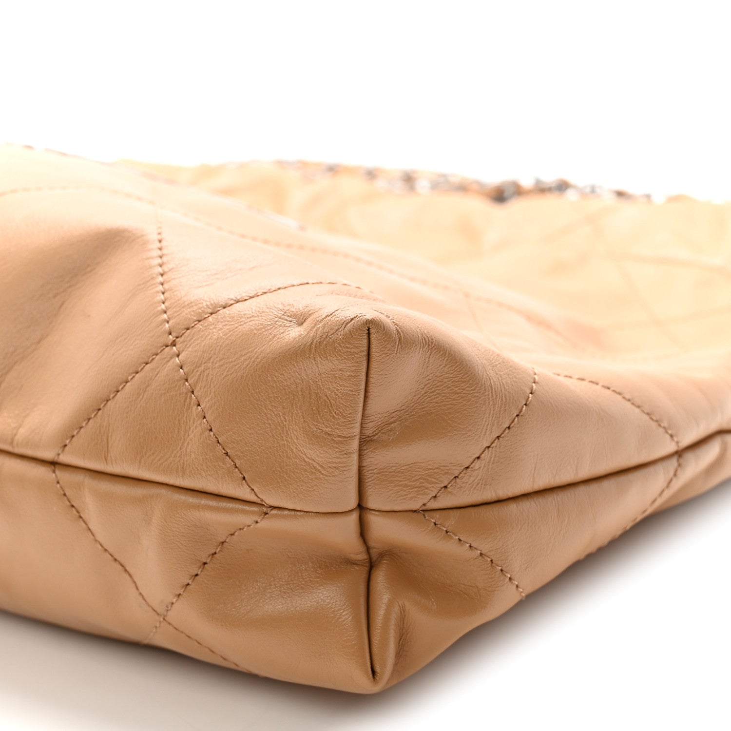 Chanel Shiny Calfskin Quilted Small Chanel 22 Beige 11 of 11