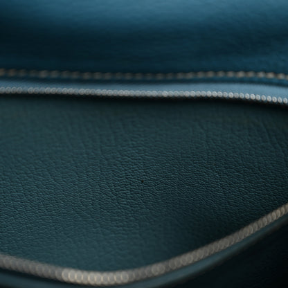 Hermes Taurillon Clemence Kelly Retourne 28 Bleu Jean 11 of 16