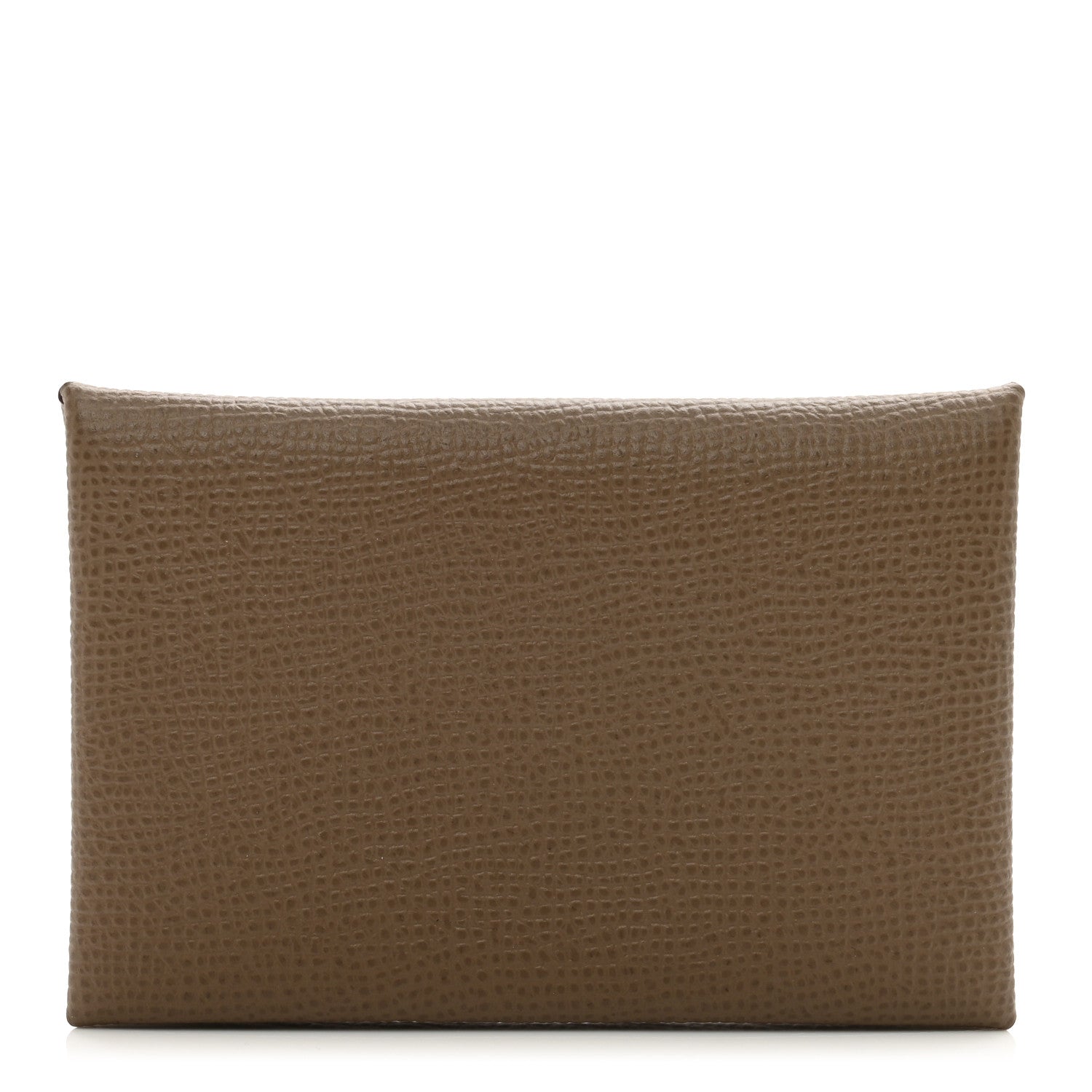 Hermes Epsom Calvi Card Case Etoupe 1 of 7