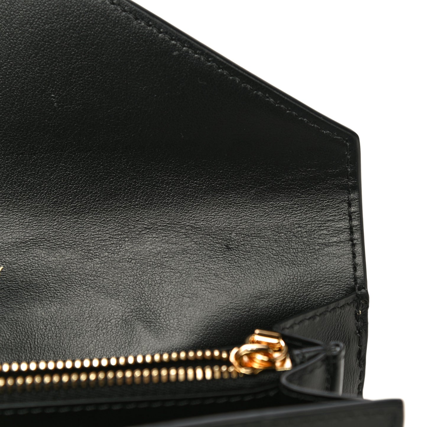 Vintage Check Grain Calfskin Halton Wallet Black