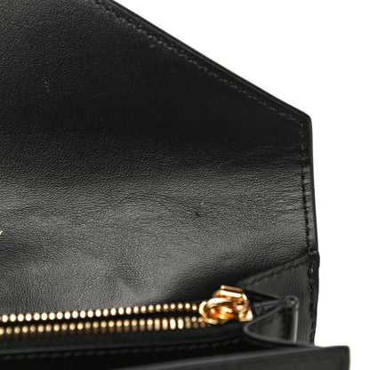 Burberry Vintage Check Grain Calfskin Halton Wallet Black 11 of 15