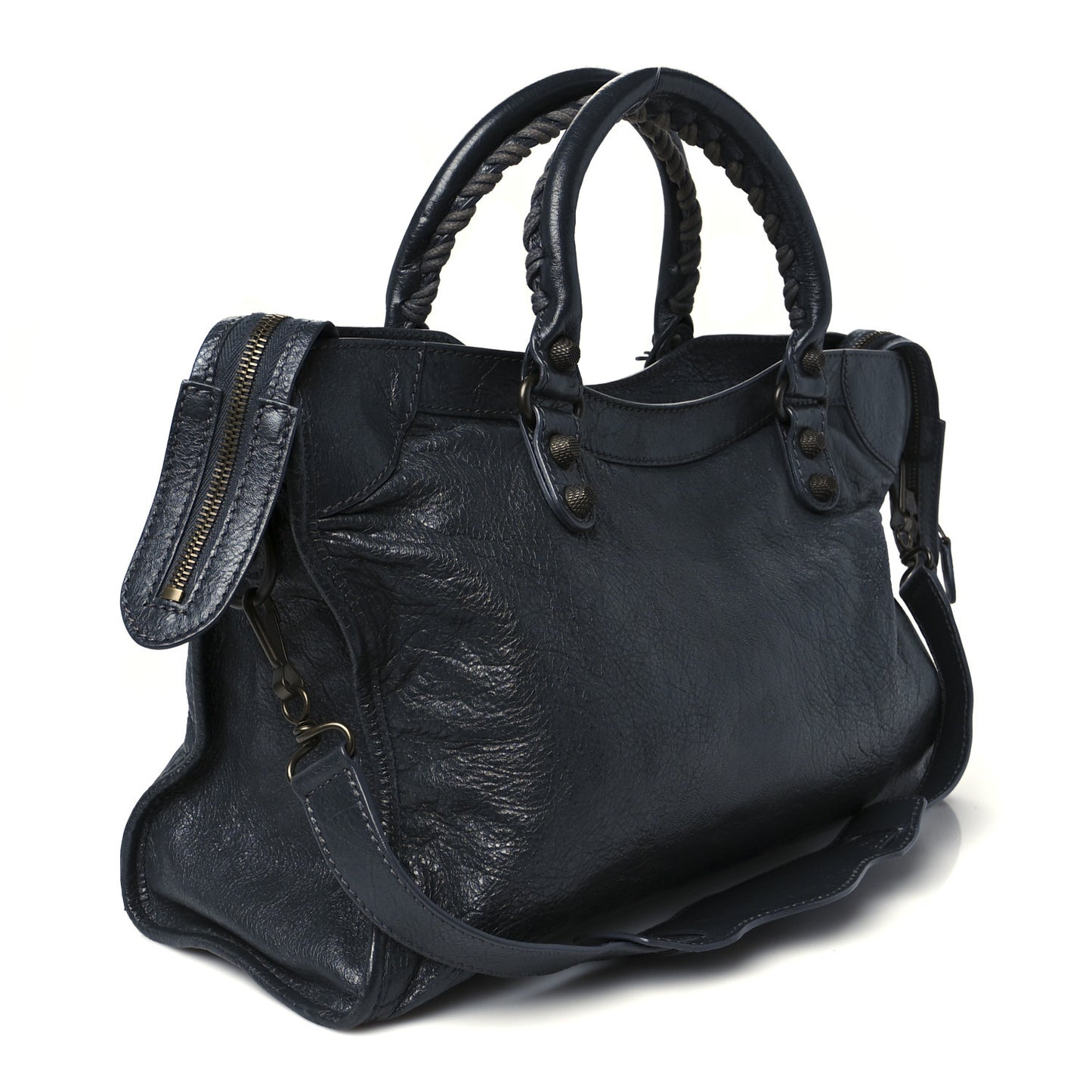 Agneau Giant 12 Gunmetal Hardware City Gris Fossile
