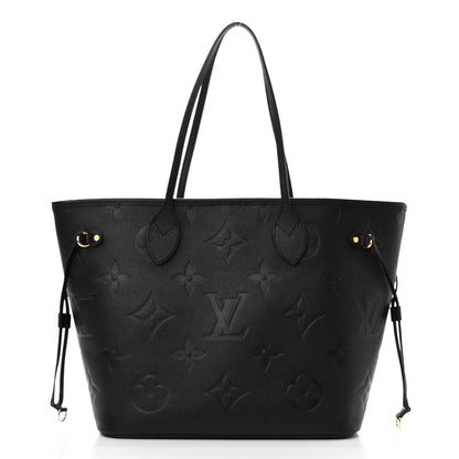 Louis Vuitton Empreinte Monogram Giant Neverfull MM Black 3 of 10