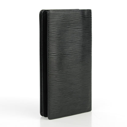 Louis Vuitton Epi Checkbook Organizer Wallet Black 3 of 7