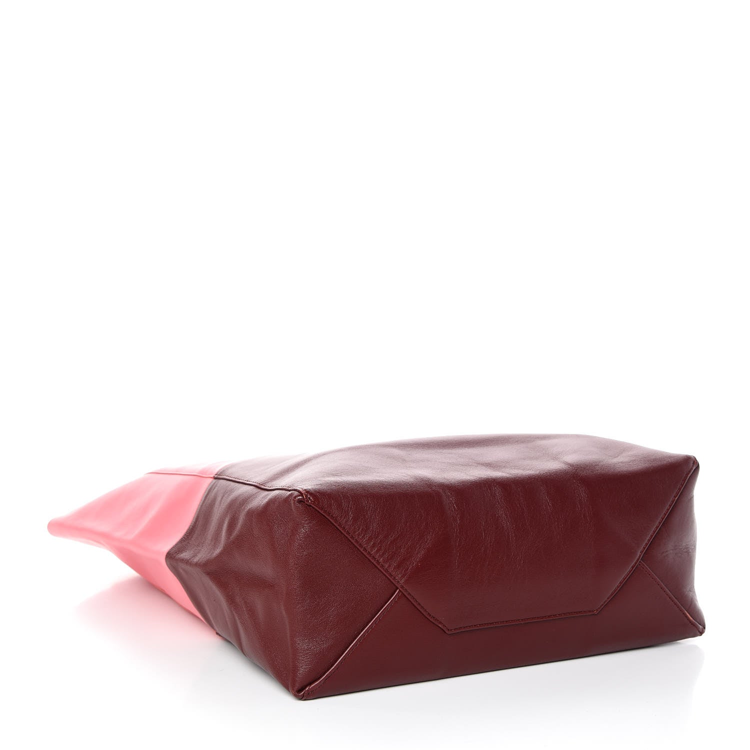 Celine Smooth Lambskin Vertical Bi-Cabas Pink Rust 4 of 11