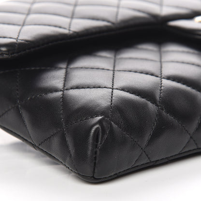 Chanel Lambskin Quilted Flap Clutch Black 5 of 9