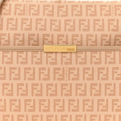 Fendi Zucchino Spalmati Vitello Messenger Bag Vacchetta Camelia 8 of 13
