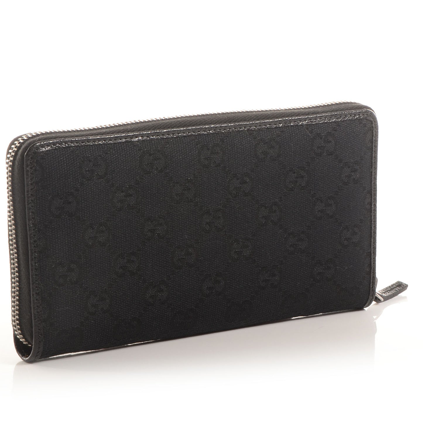Monogram Zip Around Wallet Black