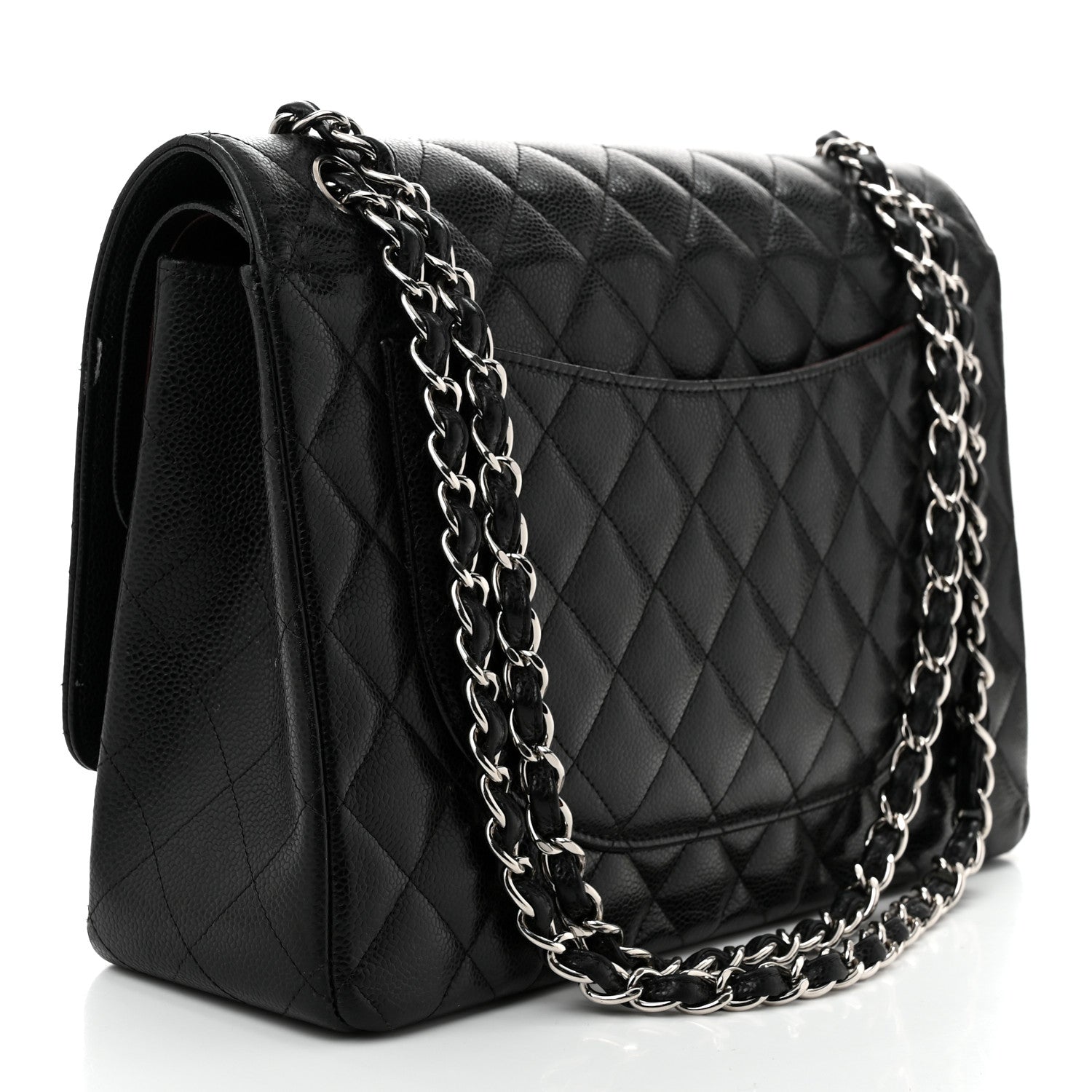 Chanel Caviar Quilted Maxi Double Flap Black 3 of 13