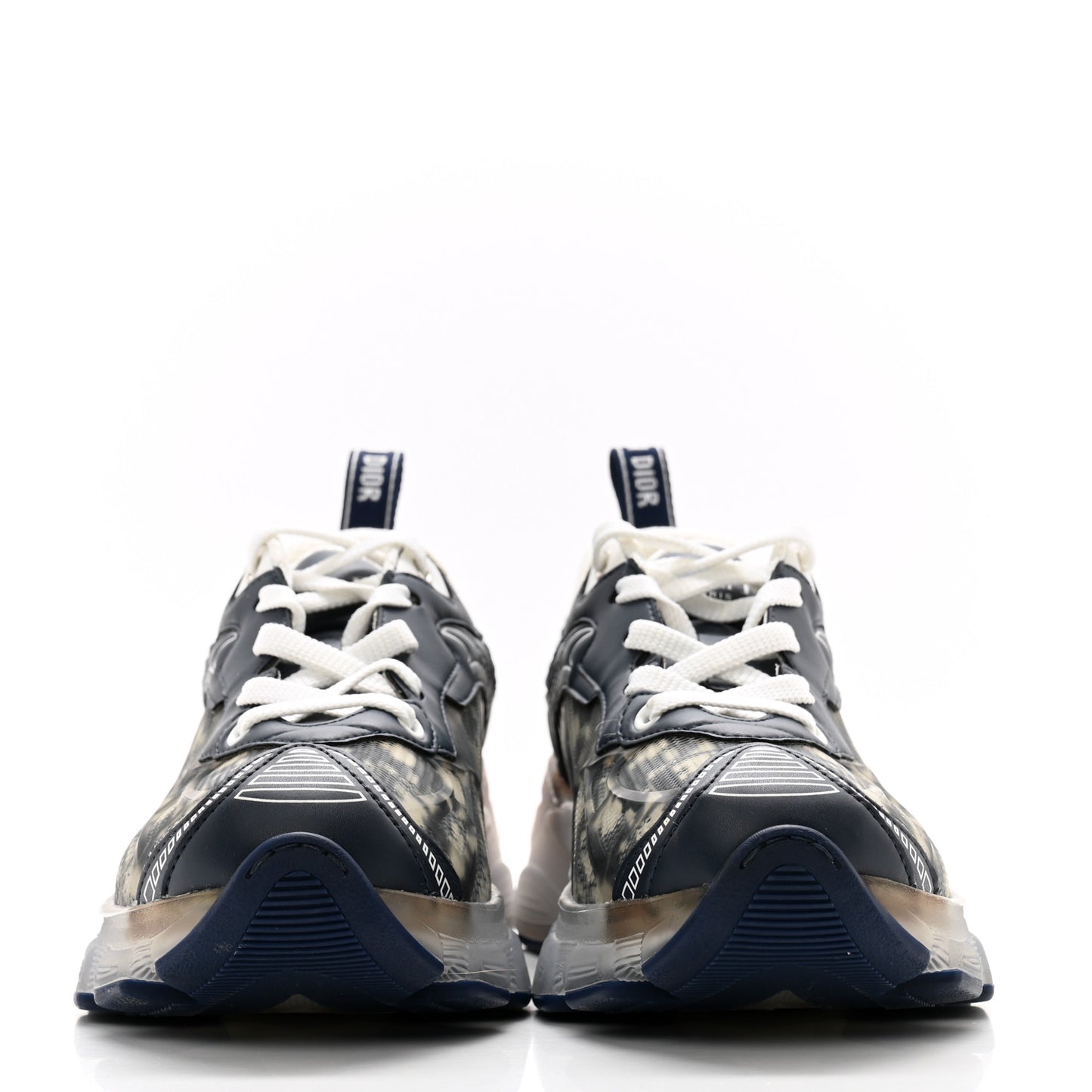 Technical Fabric Mesh Obique Dior Vibe Sneakers 37.5 Deep Blue