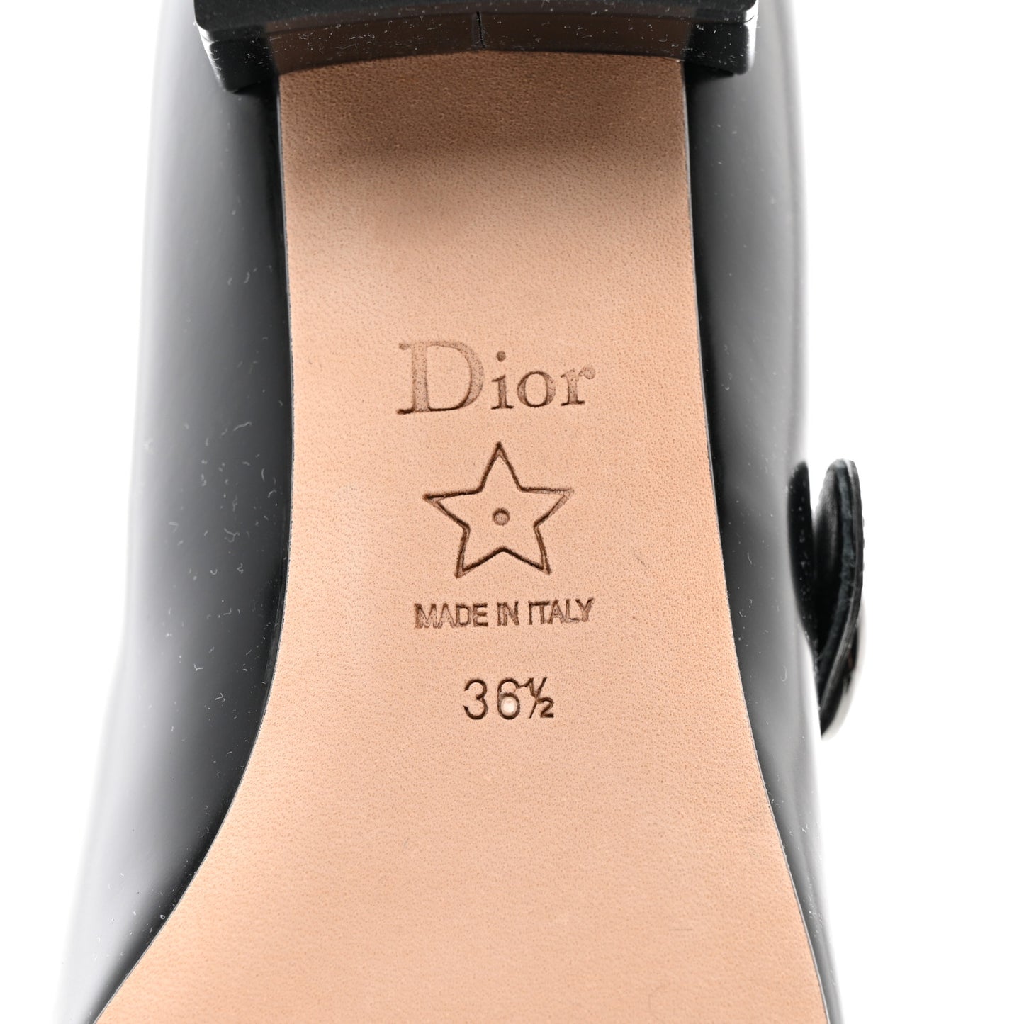 Brushed Calfskin Uniform 30mm Pumps 36.5 Black