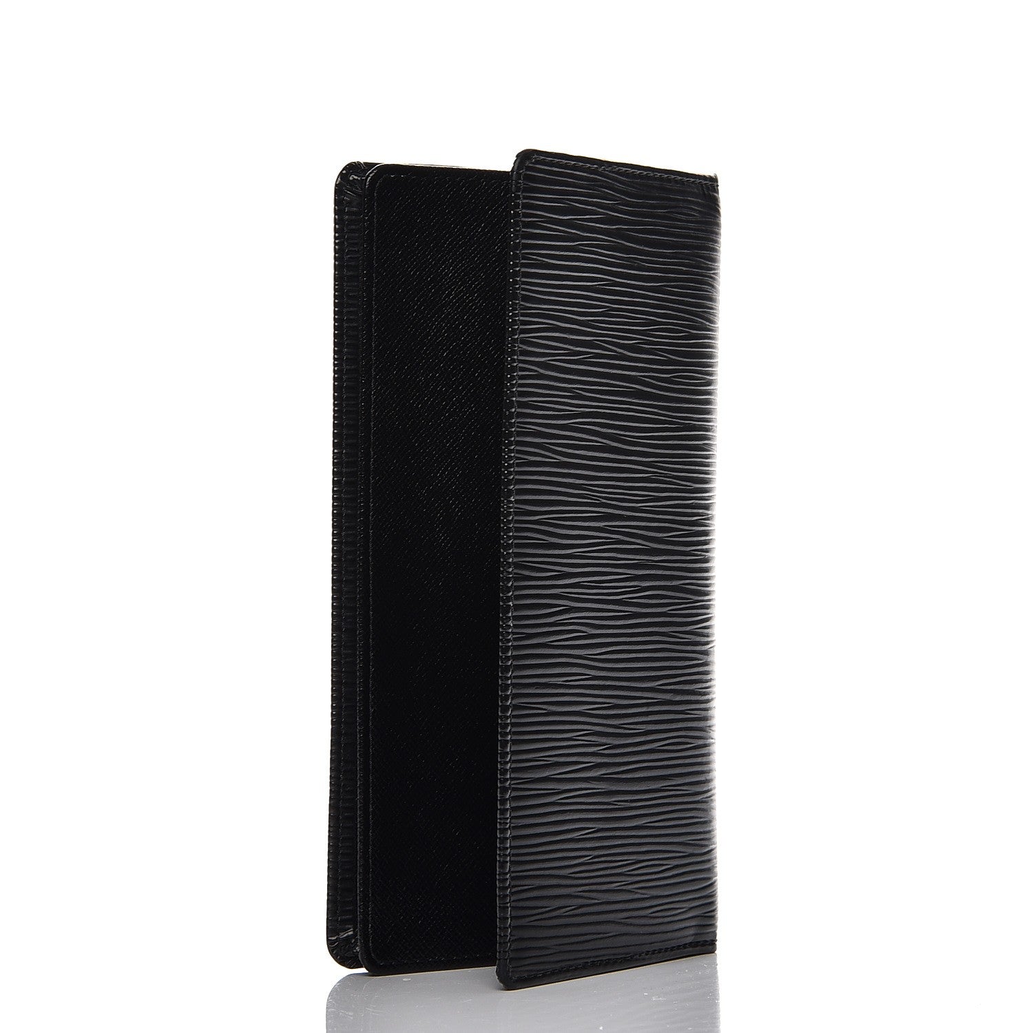 Louis Vuitton Epi Checkbook Organizer Wallet Black 3 of 10