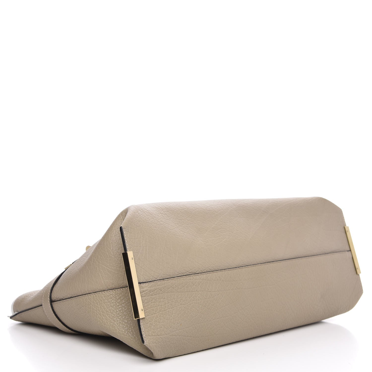 Chloe Grained Calfskin Large Charlotte Tote Motty Grey White 4 of 9