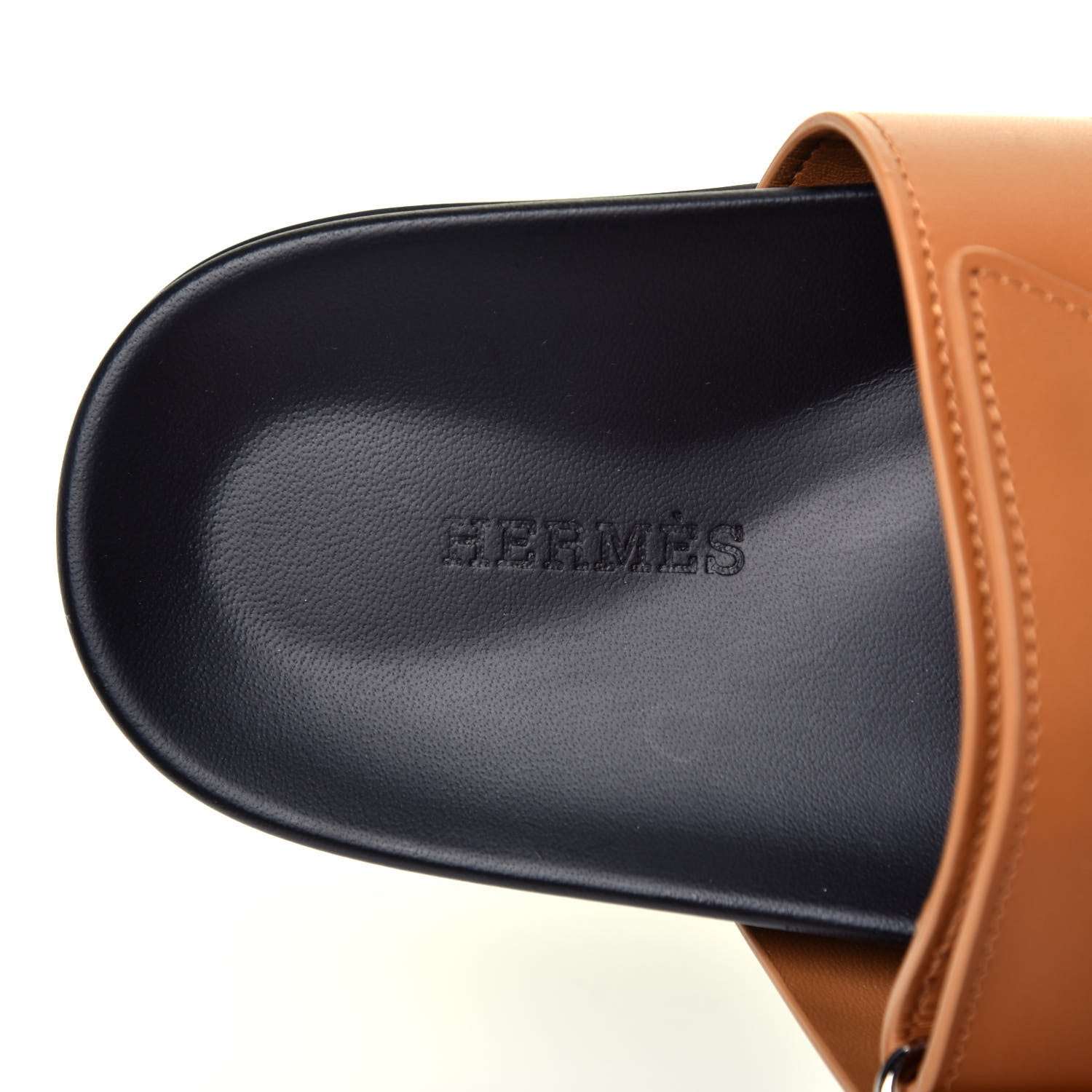 Hermes Calfskin Womens Chypre Sandals 37 Naturel 6 of 9