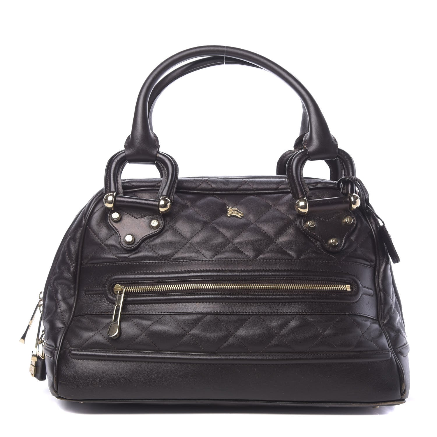 Burberry Lambskin Quilted Westbury Tote Dark Brown 1 of 23